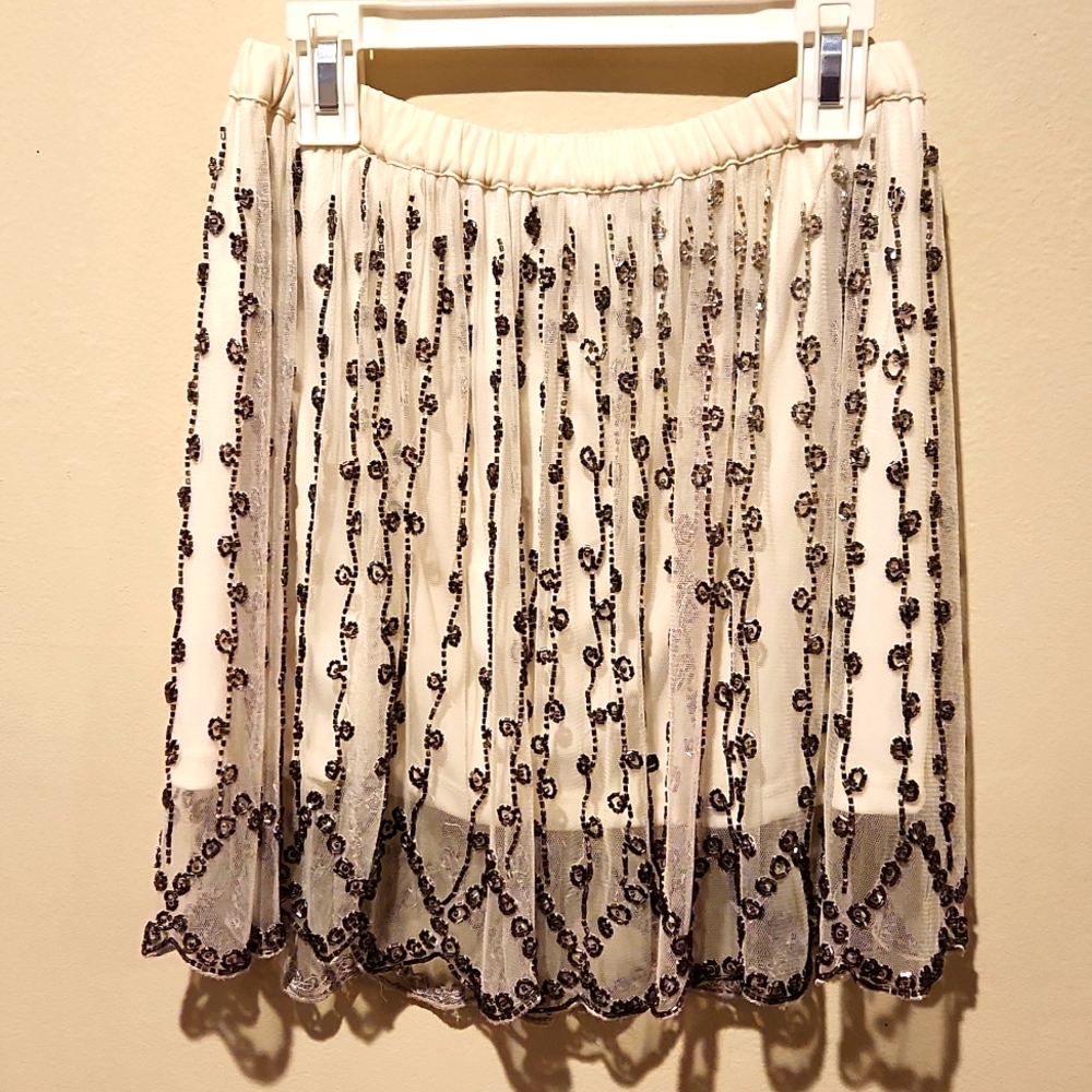 ❤️ NWT! RAGA BEADED MINI SKIRT, XS - Picture 8 of 10
